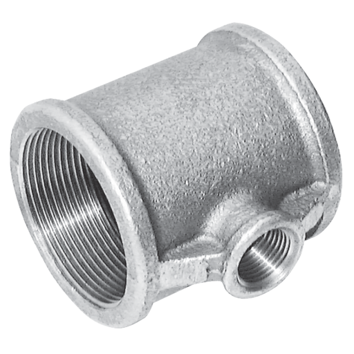 1/2" X 1/4" X 1/2" Galvanised Reducer Branch Tee - C161-12-14 