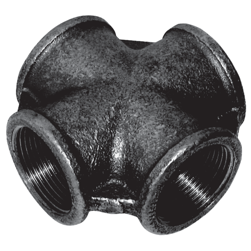 2.1/2" BSPT Equal Female Cross FIG171 Black - C171-212N 