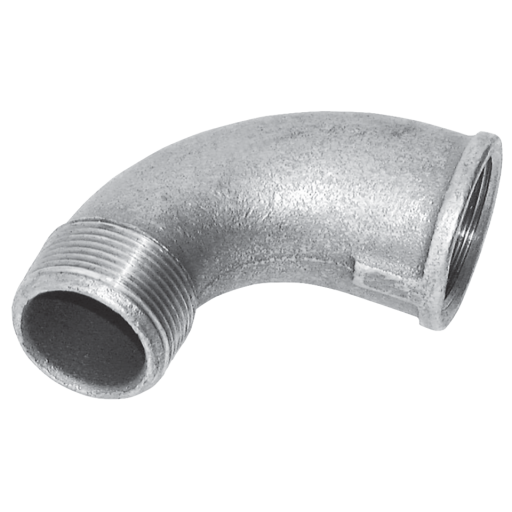 1/4" BSPT Male/Female Equal Bend FIG192 Galvanised - C192-14 