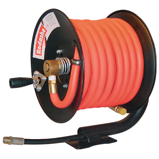 Manual Rewind Hose Reel comes with Air & Water Hose - C208-3-100H-AW 