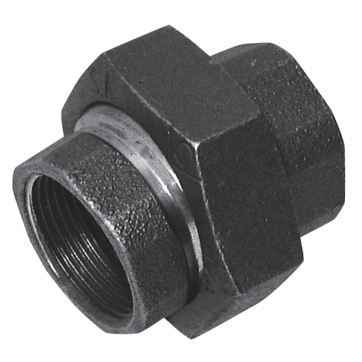 3/4" BSPT Selfalign Union FIG290 Black - C290-34N 