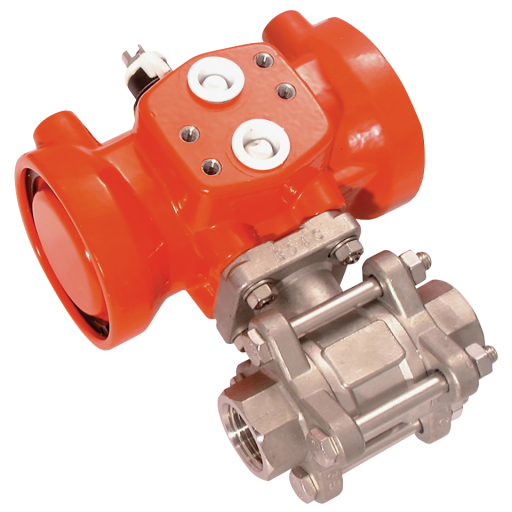 1" BSP Double Acting Ported Stainless Steel Ball Valve - DA-1SS 