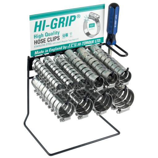 100 Clip Hi-Grip Stainless Steel Dispenser - DISPKS1 