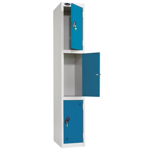 Blue Dr 3 Tier Locker 1780x305x460mm - E-701218/3BLUE 