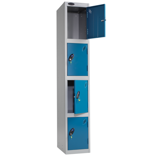 Blue Dr 4 Tier Locker 1780x305x460mm - E-701218/4BLUE 