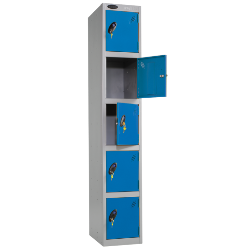 Blue Dr 5 Tier Locker 1780x305x460mm - E-701218/5BLUE 