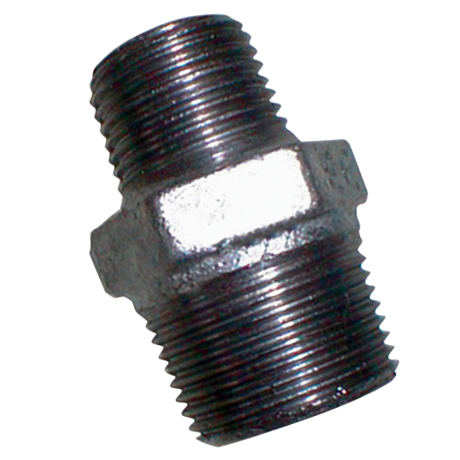 EE-1" x 1/2" Male BSPT Nipple (GALV) - EE-MI245-1-12 