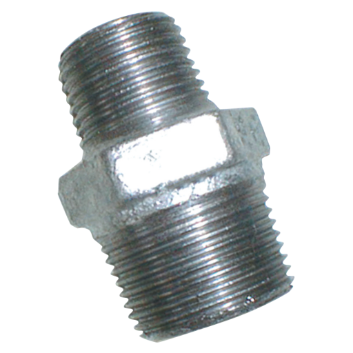 EE-1.1/2" x 1" Male BSPT Nipple (GALV) - EE-MI245-112-1 