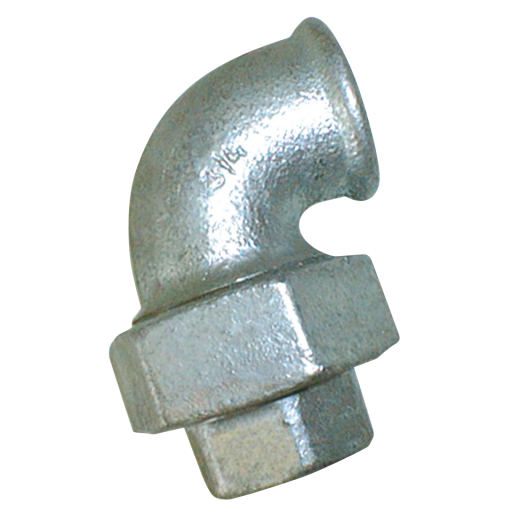 1/2" BSPP Female/Female Taperseat 90 Elbow Galvanised - EE-MI96-12 