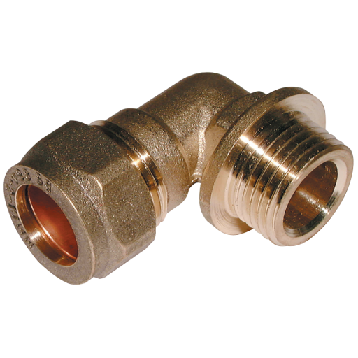 10mm OD X 1/2" BSPT Male Elbow Brass - EPS-CFME-10-12 