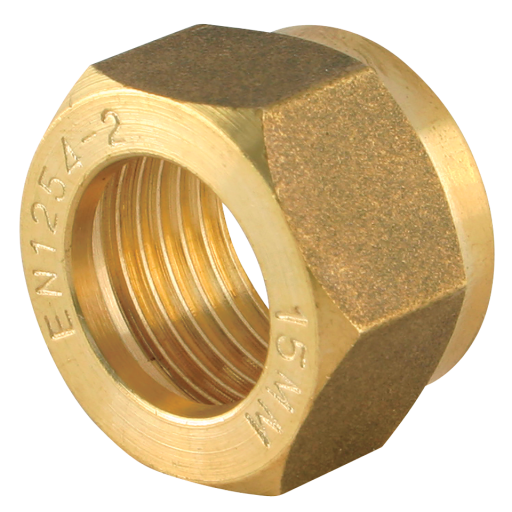10mm OD Compression Nut Brass - EPS-CFN-10 