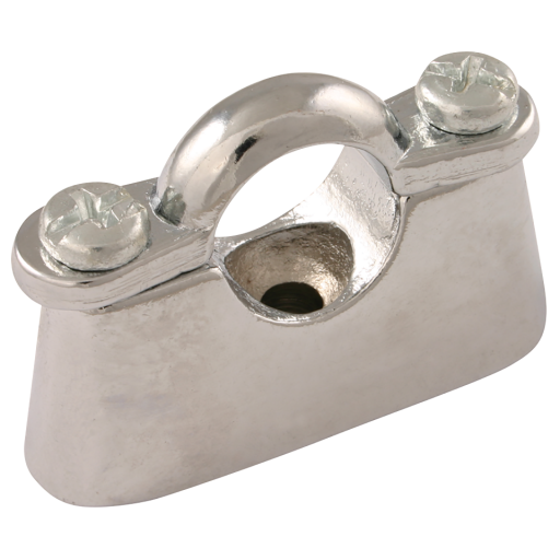 15mm OD Hospital Pipe Clip Chrome Plate - EPS-HB15CP-S 