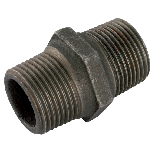 1" BSPT Male Hex Nipple Galvanised GF280G - GF280-1 