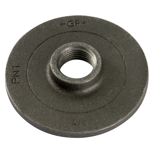 1/2" BSPP Flange Undrilled Black GF321 - GF321-12N 