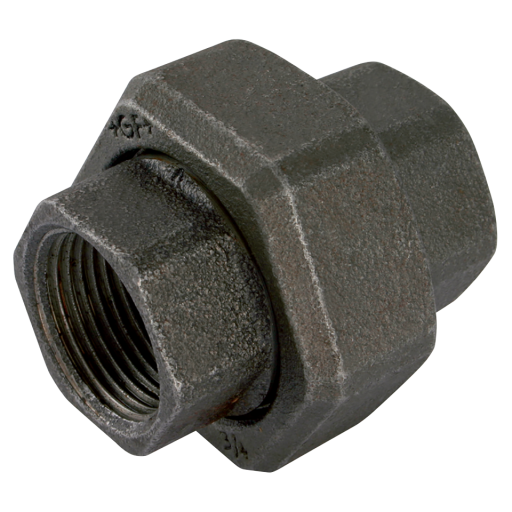 1/2" BSPP Female Mac Union Black GF346 - GF346-12N 