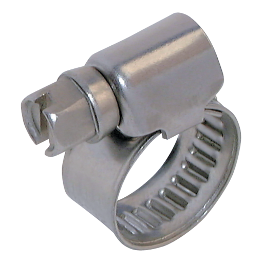 08-12mm ID Worm Drive Clip Stainless Steel 304 - HCS12 
