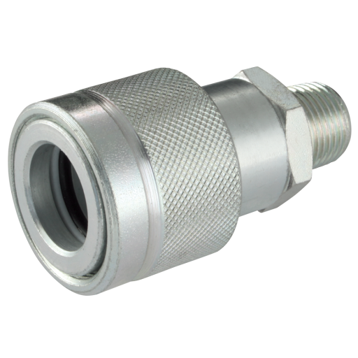 1/4" NPTF Carbon Steel Spin-On Coupling - HFSFC8814 