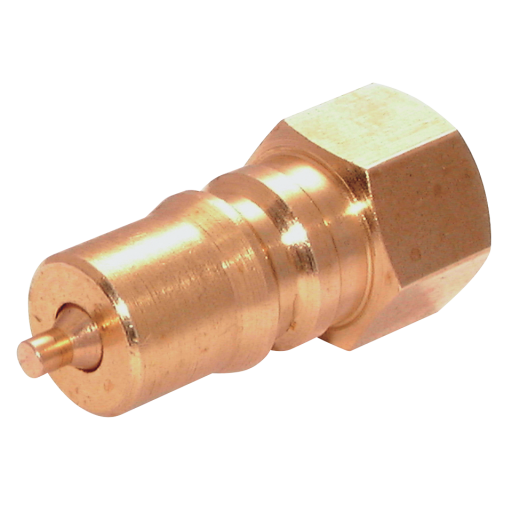 3/8" BSP Female ISO B Plug Brass Viton - HKP06B-V 