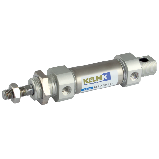 10mm DIA 75mm Stroke Magnetic Double Acting Cylinder Come With Stainless Steel Rod - KA-10X75-S-CA 