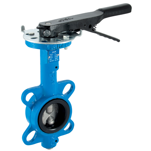 4" Wafer Butterfly Valve CI/SS/NBR Lever - LEVER/100SSNBR 