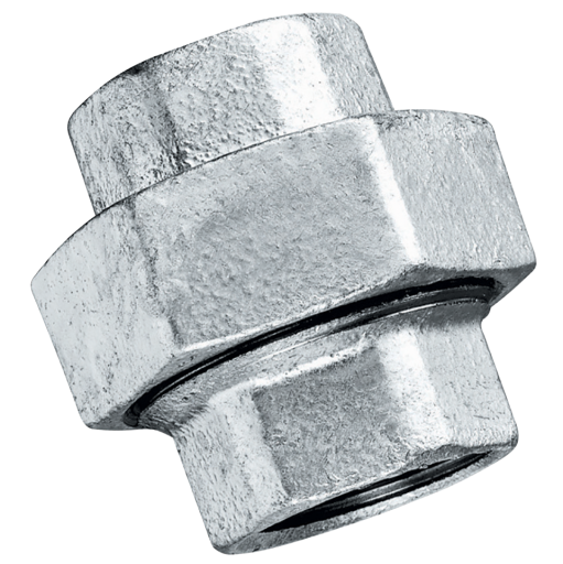 1.1/2" BSPP/BSPP Female/Female Equal Union Galvanised - MI340-112 