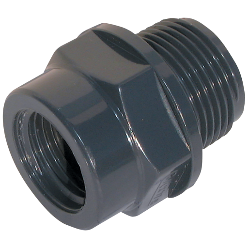 3/4" X 3/8" BSPP Reducing Male/Female - PVR34-38 