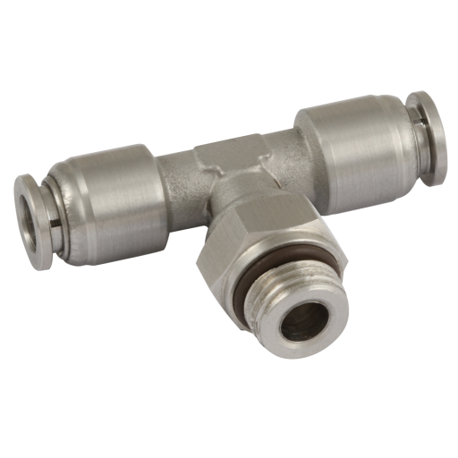10mm Stainless Steel Push Fit X 1/4" BSP Male Tee - SSPB10-G02 