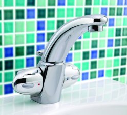 Fino 2 handle basin monoblock mixer, swivel spout - FINO.4 - DISCONTINUED