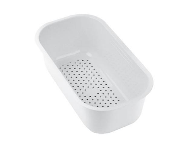 franke kitchen sink strainer bowl white