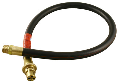 3ft LPG Safety Eurohose, (Gas Cooker Hose) Straight Bayonet - GMS015