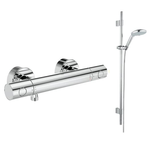 Grohe Grohmaster Cosmopolitan G1000 Thermostatic Bar Shower Pack - 115836