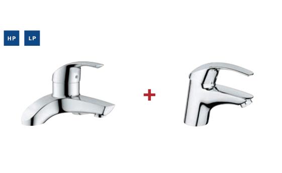 Grohe Eurosmart Basin Smooth Body & Bath Filler - 117397