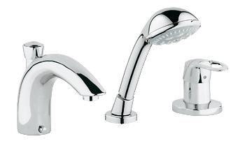 Grohe Chiara Three-Hole Single-Lever Bath Combination - 19157000