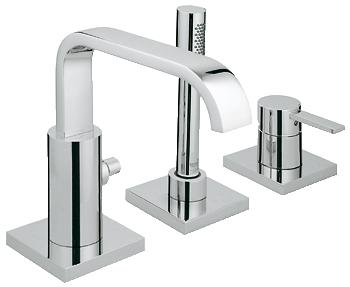 Grohe - Allure - 3 Hole Single Lever Bath Combination - 19316000 - 19316