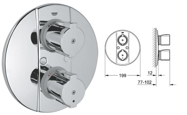 Grohe - Grohtherm G2000 Special - Thermostatic Shower Trim Rapido - 19416000 - 19416