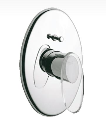 Grohe Taron Single Lever Bath Mixer Chrome / Clear Crystal - 19532NA0