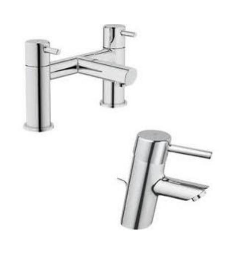 Grohe Concetto Basin Mixer, Deck Mounted Bath Filler - Low Pressure - 23240000