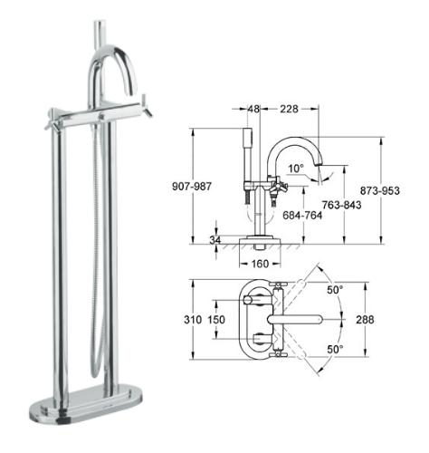 Grohe - Atrio - Ypsilon Handle Bath/Shower Mixer - 25044000 - 25044