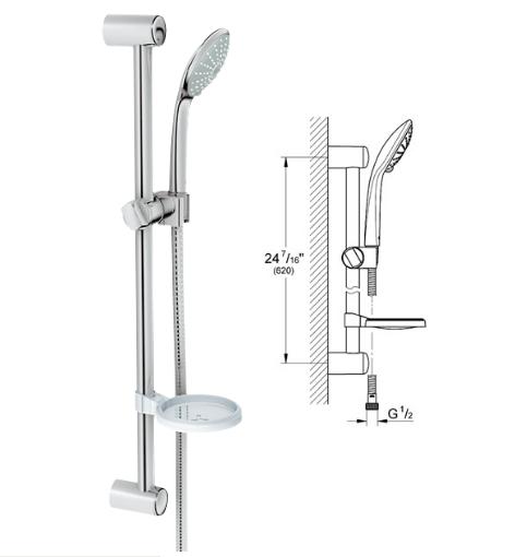 Grohe - Euphoria - Shower Set 9.5 (lpm) - 27242000 - 27242