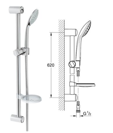 Grohe - Euphoria - Shower Set Mono LP (LOW PRESSURE) - 27256000 - 27256