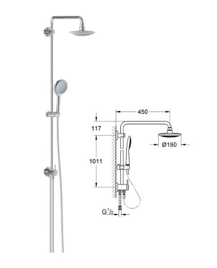 Grohe - Rainshower System Solo Diverter - 27364 - 27364000 