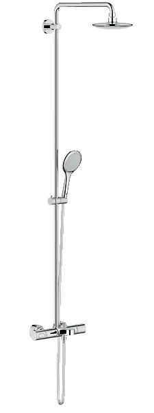 Grohe Rainshower® Solo System 190 Shower System With Bath Thermostat For Wall Mounting - 27642000
