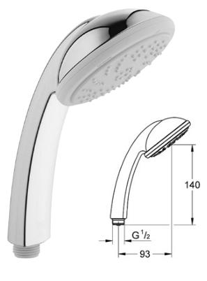 Grohe - Tempesta Hand Shower Mono, 1/2" - 28214001 - 28214 001