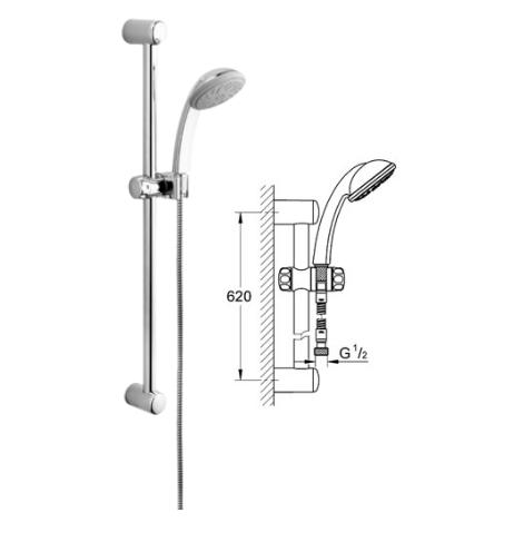 Grohe - Tempesta - Mono Shower Set EV - 28280001 - 28280 001 