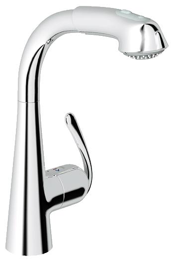 Grohe - Zedra - Sink Mixer POS (Pull Out Spray) - Chrome Plated - 32553000 - 32553