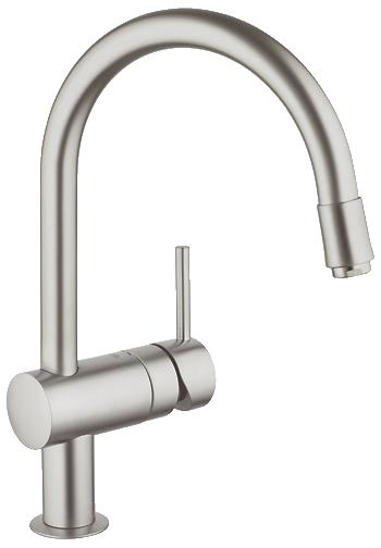 Grohe - Minta - Kitchen Sink Mixer POS (Pull Out Spray) Supersteel - 32918DC0 - 32918 DC0 