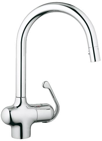 Grohe - Zedra - Dual Spray Single Lever Sink Mixer High Neck - 33708001 - 33708 001