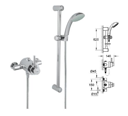 Grohe - Grohmaster Avensys Modern With Tempesta Duo EVCP - 34 223 000 - 34223