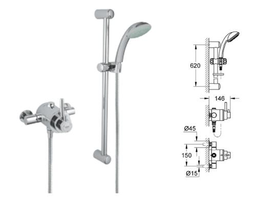 Grohe - Avensys Modern - Duo EV Chrome Plated 34223000 - 34223000 - 34223