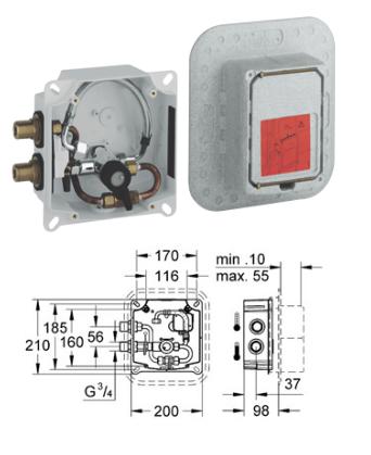 Grohe - Europlus E Concealed Mounting Box - 36009000 - 36009